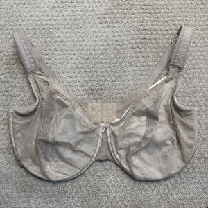 Cacique Women Nude Modern Lace Full Coverage Underwire Bra 40I